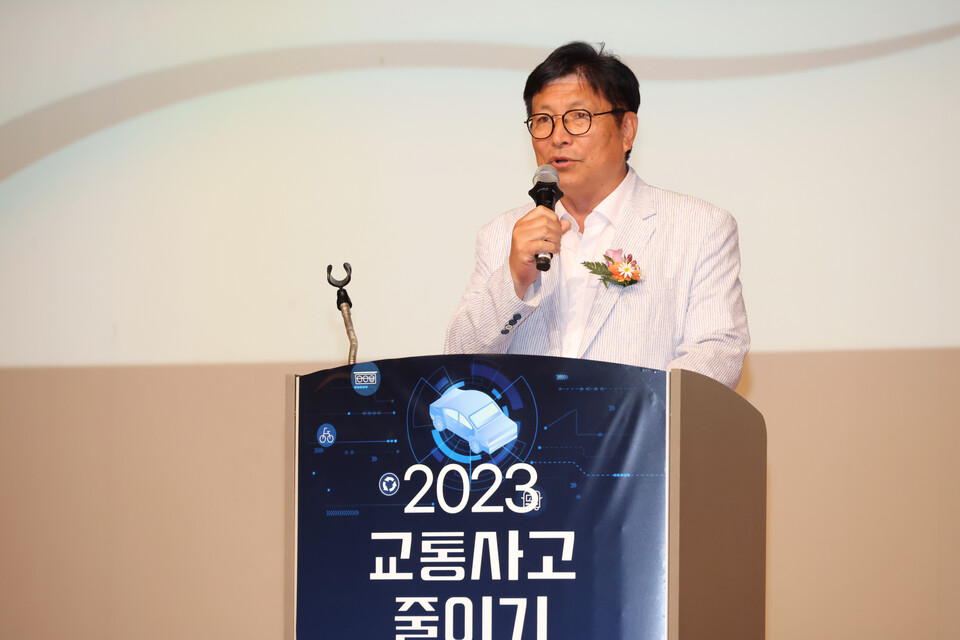 도성훈 인천광역시교육감이 교통사고 줄이기 한마음대회에 참석했다. 사진/인천시 교육청 제공