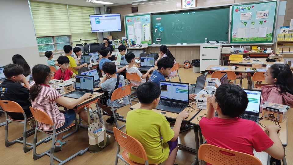 인천교육과학정보원, '코딩거점학교' 학생 SW·AI교육 캠프 운영, 사진/인천시교육청 제공