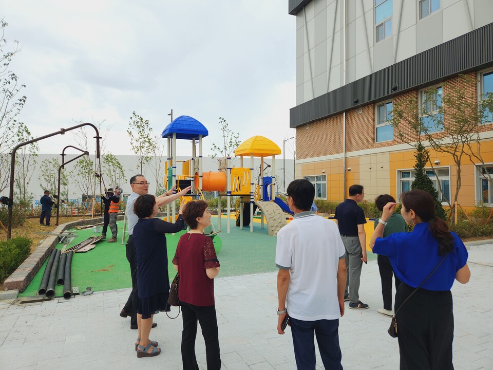 인천서부교육지원청, 검단신도시·한들구역 내 신설 초 막바지 현장 점검, 사진/인천시교육청 제공