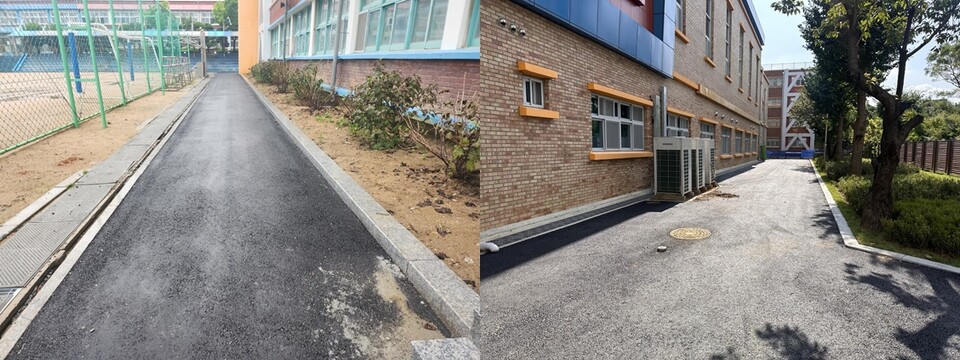 인천서부교육지원청, 인천가정초등학교 외부환경개선공사 완료, 사진/인천시교육청 제공