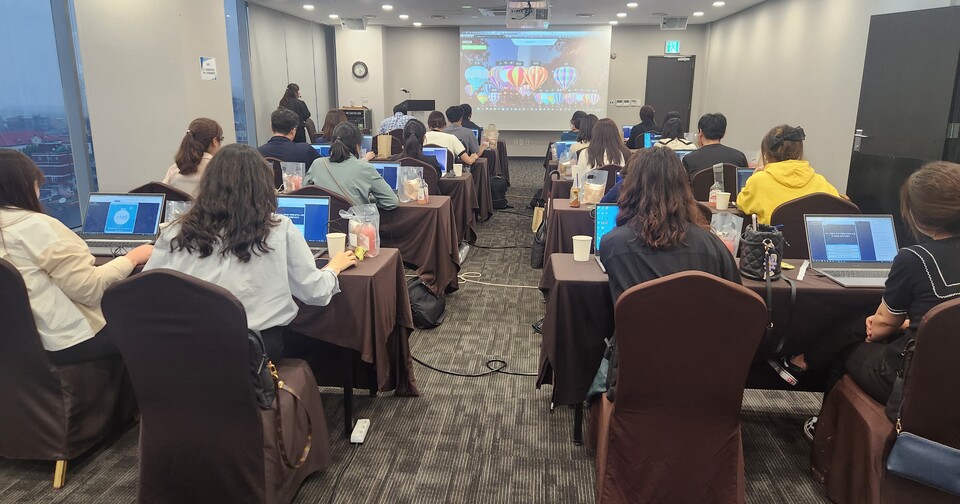 인천남부교육지원청, 중학교 교사 대상 AI코스웨어 활용 수업 연수, 사진/인천시교육청 제공