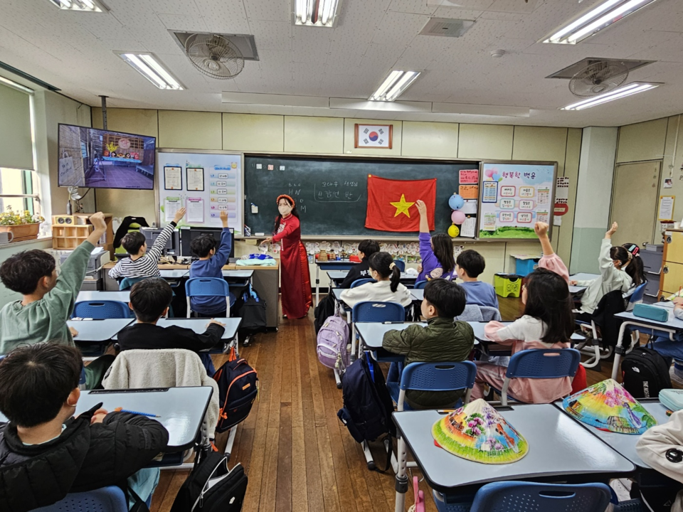 인천북부교육지원청, 찾아가는 세계시민 문화체험교실 마무리, 사진/인천시교육청 제공