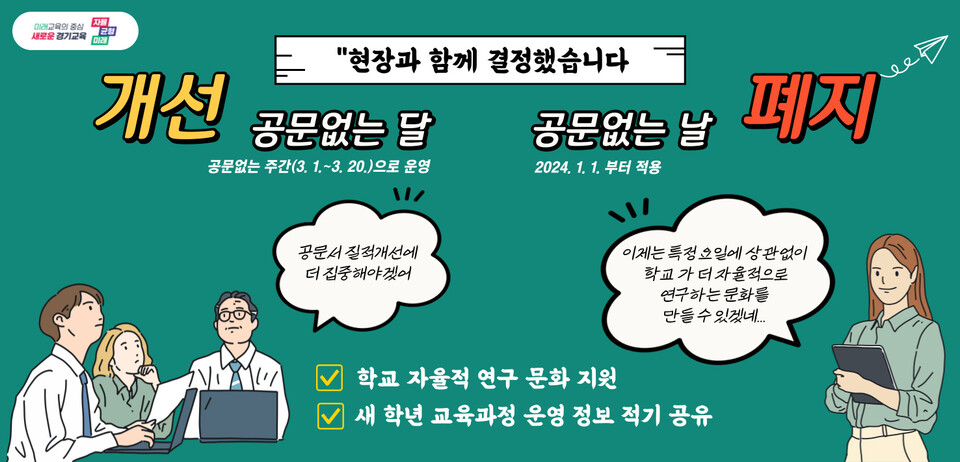 경기도교육청, ‘공문없는 날’ 폐지, 이미지/경기도교육청 제공