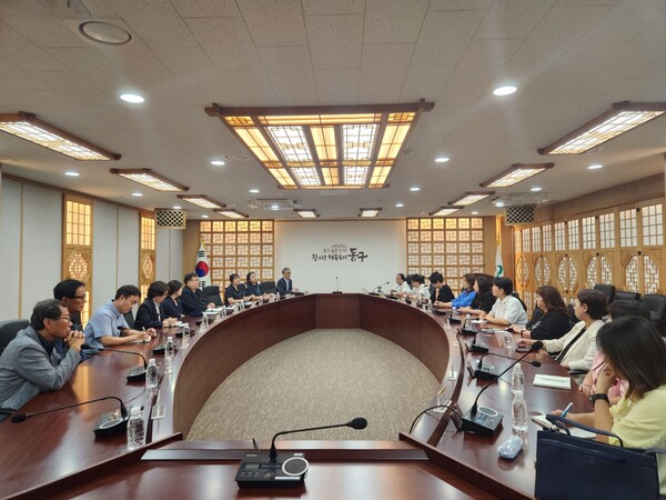 인천광역시교육청,동구 지역 학교신설 관련 소통협의회 개최했다. 사진 / 인천광역시교육청 제공