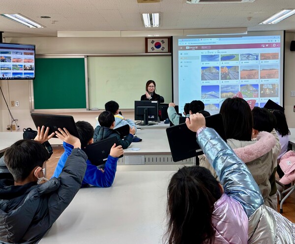 성남늘봄공유학교가 겨울방학 특강 프로그램을 운영 중이다, 사진 / 성남교육지원청 제공