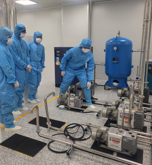 명지대에서 반도체 제조 프로그램을 진행 중이다, 사진 / 경기도교육청 제공