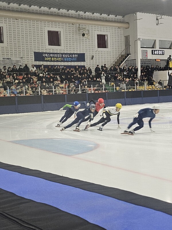 경기도교육청의 학생들이 '제106회 전국동계체육대회'를 진행 중이다, 사진 / 경기도교육청 제공