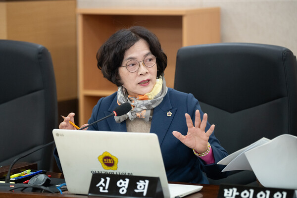 인천시의회 신영희 의원이 의정활동을 진행 중이다, 사진 / 인광역시의회 제공