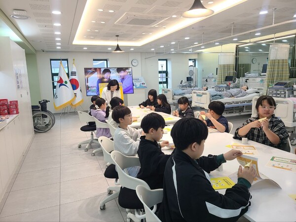 의정부 공유학교(올래캠퍼스)와 연계한 토요 건강 체험교육을 ‘학생건강증진센터’에서 운영 중이다, 사진 / 경기도교육청 제공