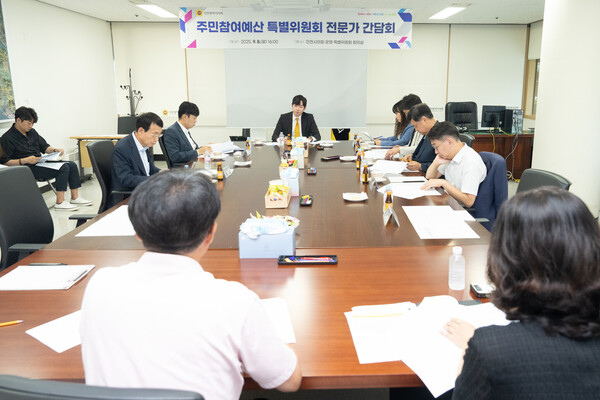인천광역시의회 주민참여예산특별위원회가 지난 8일 전문가 간담회를 진행 중이다, 사진 / 인천광역시의회 주민참여예산특별위원회 제공