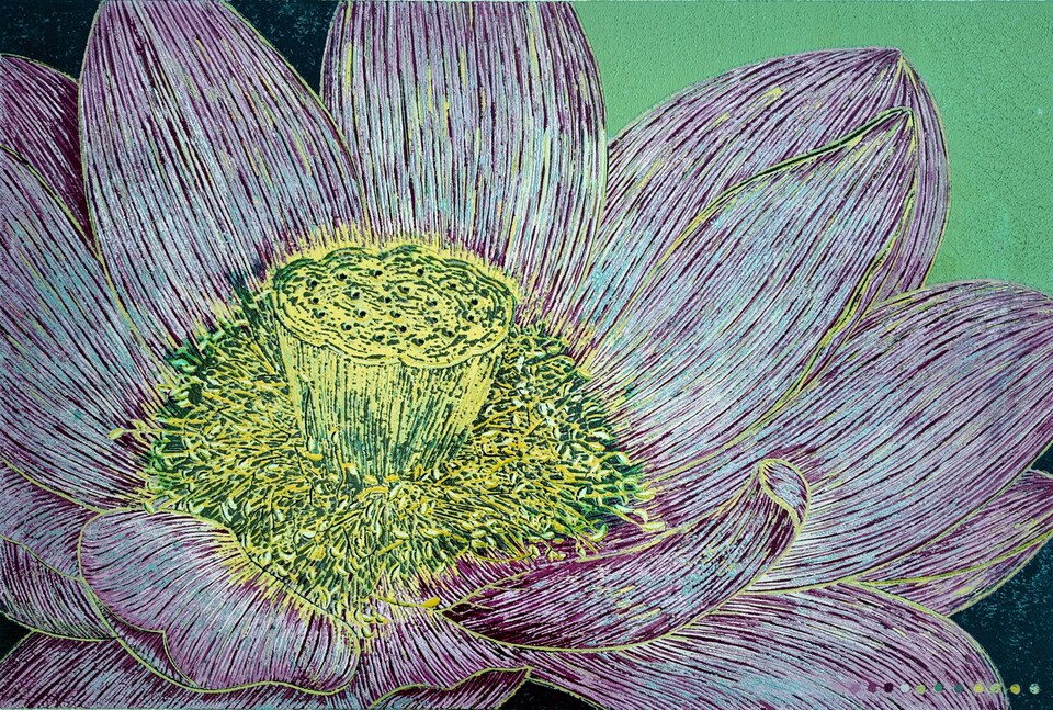 (김경배作 Hope1030 100cmX70cm Woodcut(Reduction Method) 2025 Ed5.)